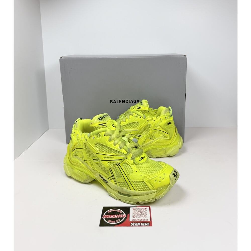 Size 37EU/7W - Balenciaga Runner Fluo Yellow🎾 NEW/RETAIL $1,150!